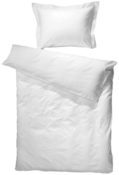 Junior Sengetøj 100x130 cm - Hvid sengetøj i junior - 100% Bomuldssatin - Turiform